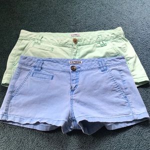 Express twill shorts- rare colors!